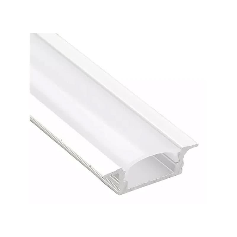 Профиль для LED-ленты врезной с рассеивателем, белый, 2 м