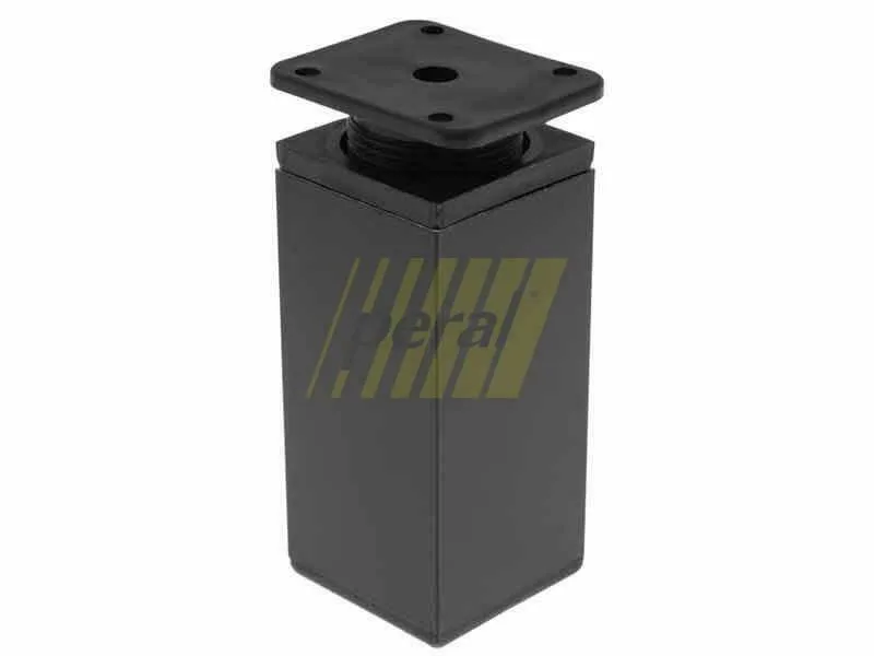 Ніжка меблева DC 40×40 мм квадратна регульована, чорна
