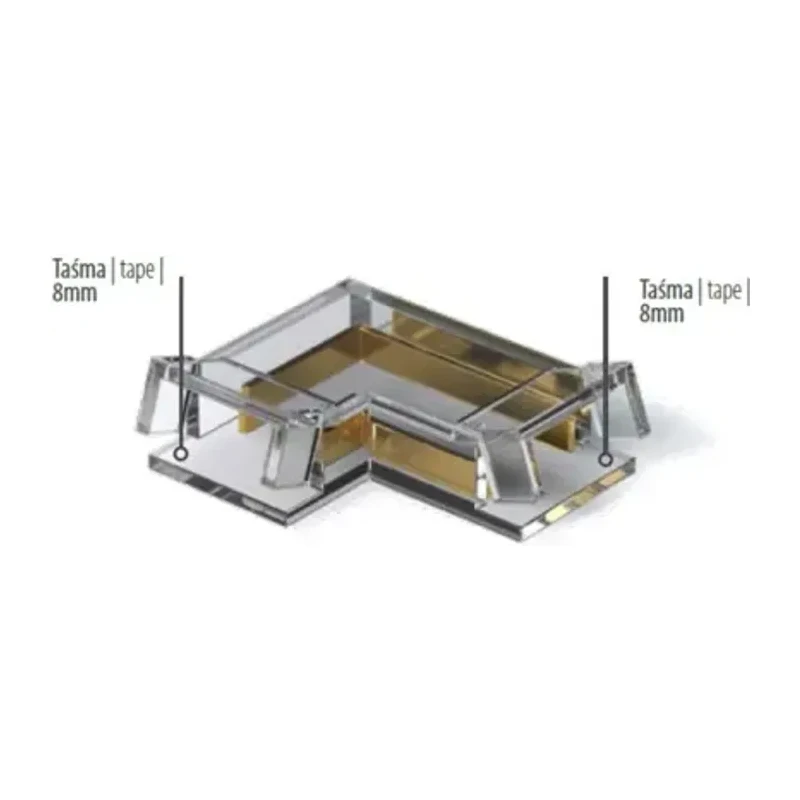 З'єднувач для LED-стрічки 8–10 мм кутовий Rejs LUMINO