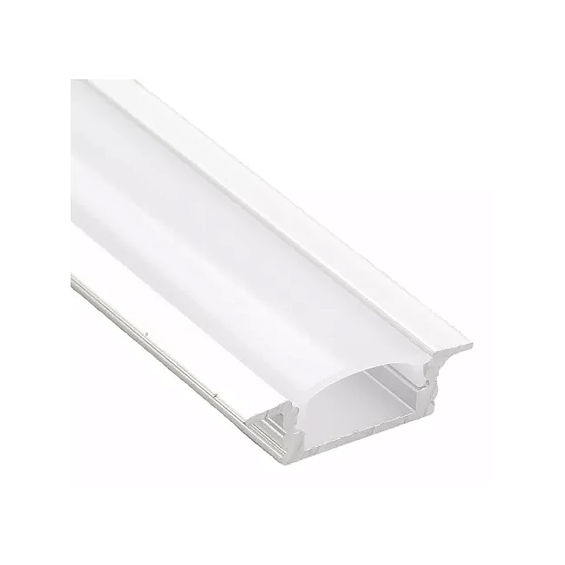 Профіль для LED-стрічки врізний з розсіювачем, білий, 2 м