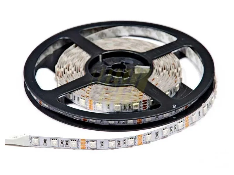Светодиодная лента SMD 5050 без силикона, 60 диодов/м, 5 м