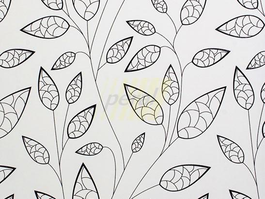 МДФ панель AGT 659 Блестящая белая листва