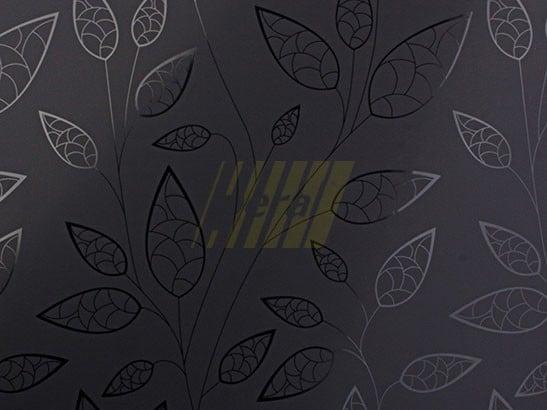 МДФ панель AGT 660 Блестящая черная листва