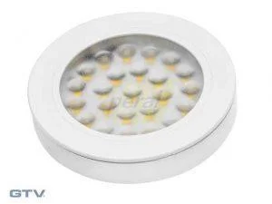 Точковий накладний світлодіодний світильник GTV Vasco 1,7W, 12V, 24 діода, білий, холодний білий