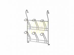 Полиця на релінг для склянок хром