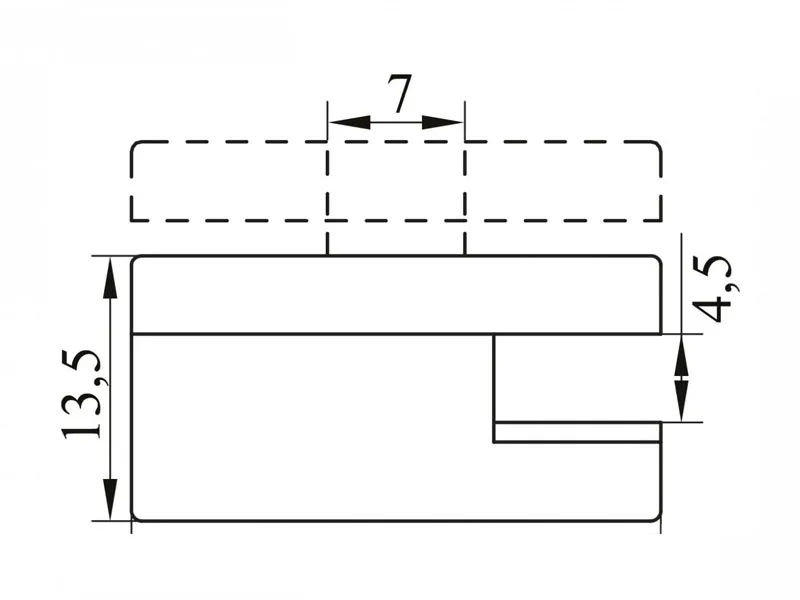 Набор зеркалодержателей MDF 4028 черный (4шт)