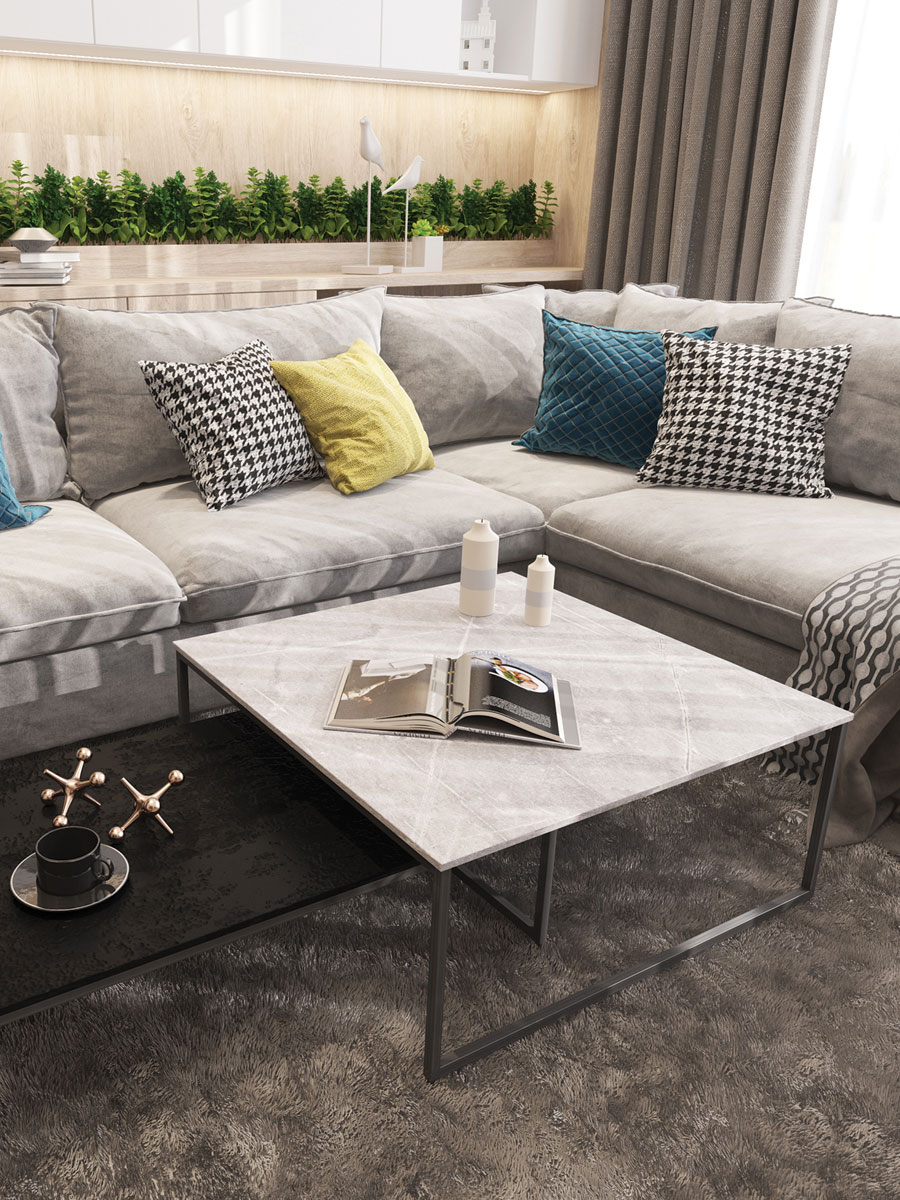 Столешница Kronospan K368 PH Мрамор Античный серый ВЛАГОСТОЙКАЯ 4100x600x38 мм